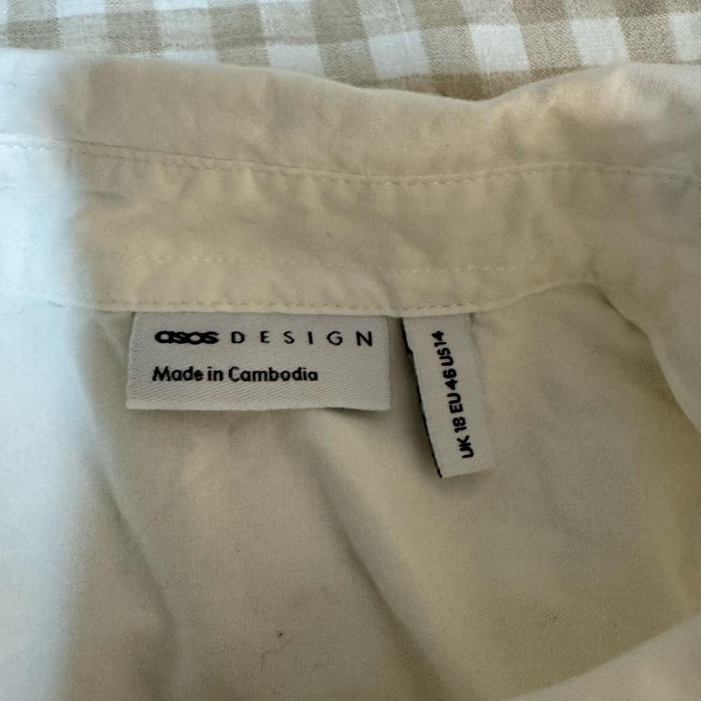 ASOS White Button-Up Shirt - Picture 2 of 2